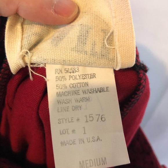 Bait sz m red floral loose shorts belted vintage - Picture 7 of 8